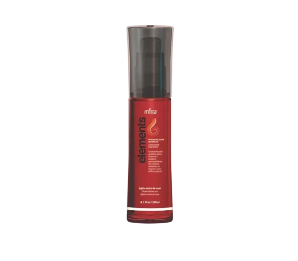 Elements Intensificador de Brilho Mirra Cosméticos para cabelos radiantes.