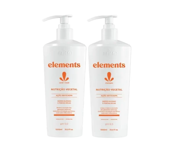 Linha Elements Nutrição Vegetal Profissional Mirra Cosméticos para nutrição natural em salão.